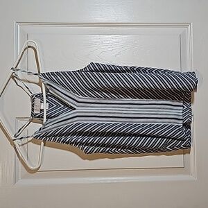 Loft Blue Mint Green Striped Lightweight Cami Tank Size XXSP Petite